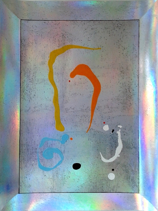 [1.1d.jpg - Christiane Grasse: Painted Light, Series Silver - 80x105 cm, mixedmedia, acryl, holographic silver on carton]